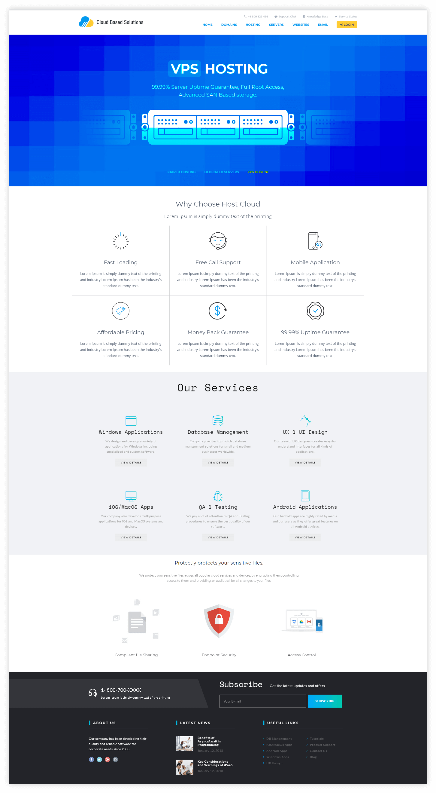 Cloud Based Solutions Laptop Mockup