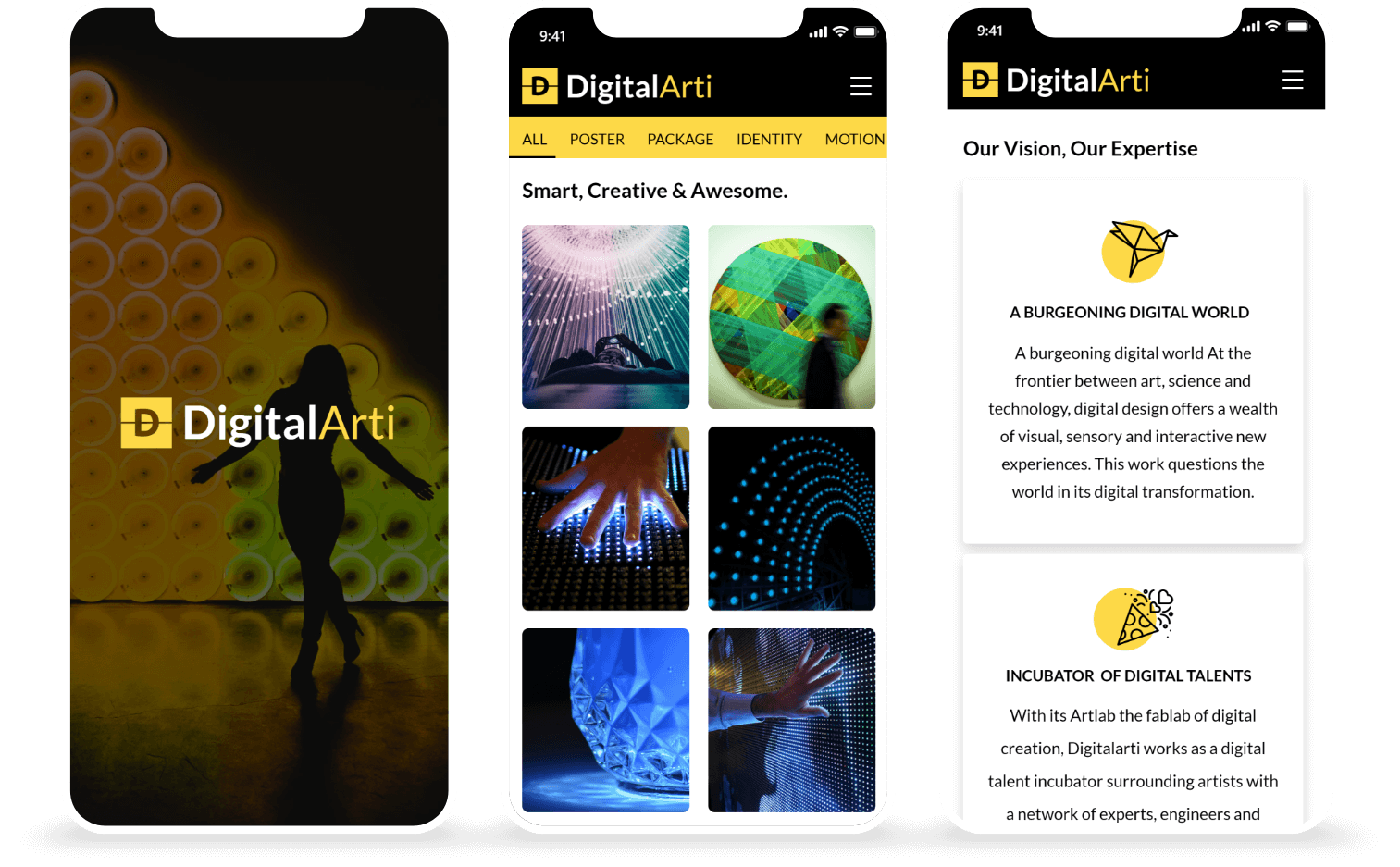 Digitalarti Mobile Screen