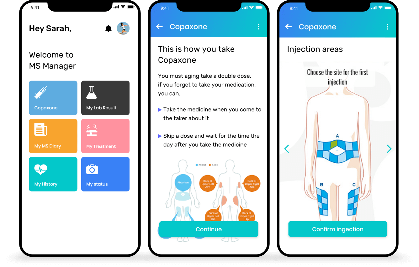 MS Guide Mobile Screens Mockup