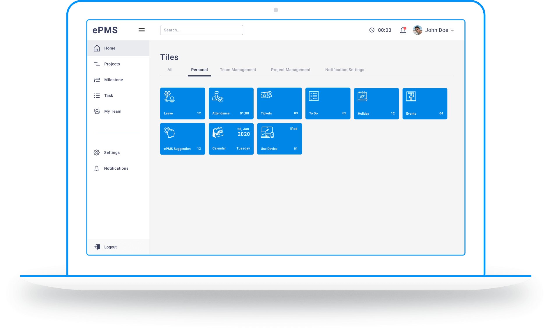 EPMS Laptop Mockup