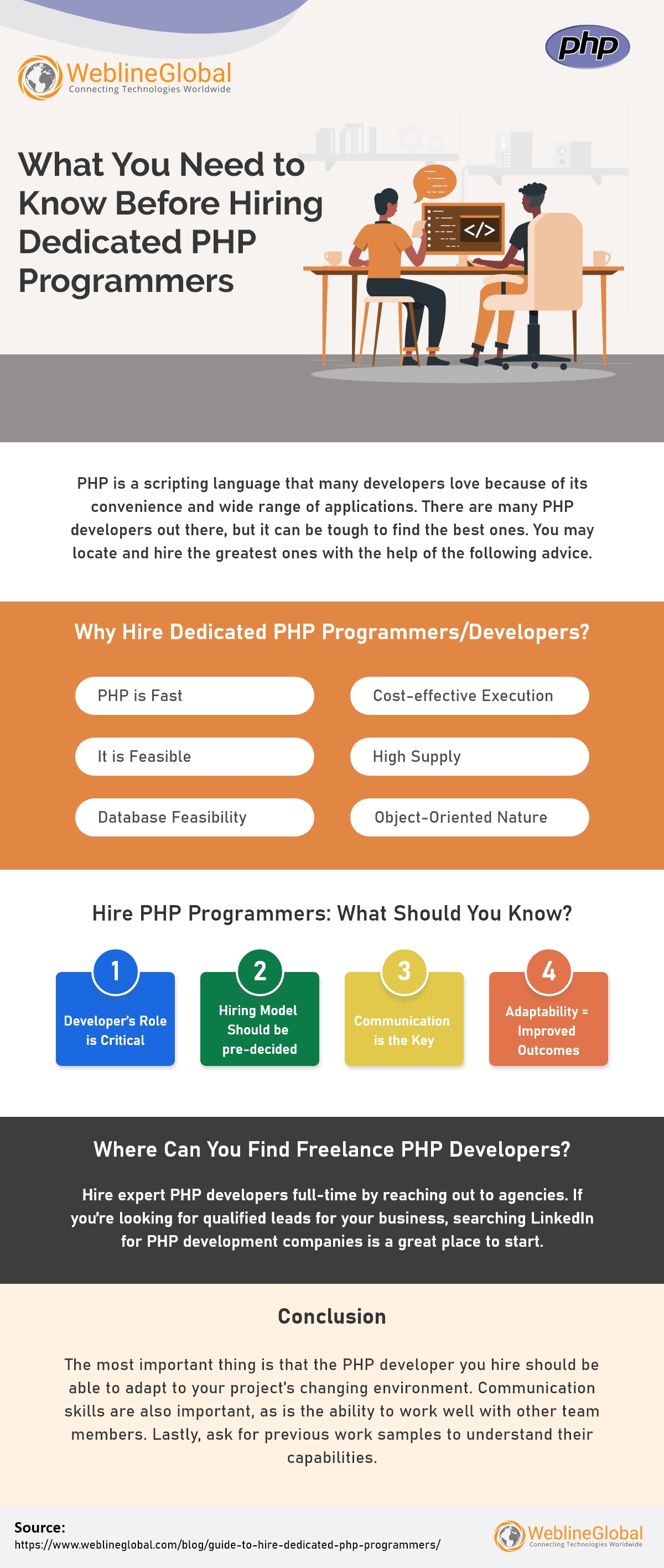 Hire PHP Programmers INFOGRAPHIC