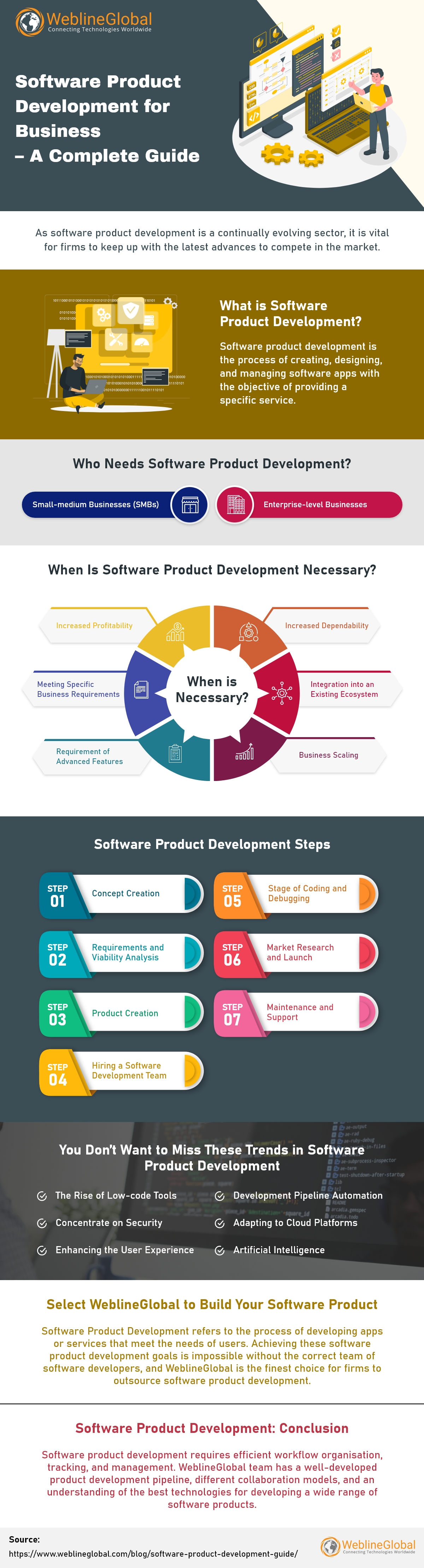 Software Product Development For Business Guide INFOGRAPHIC