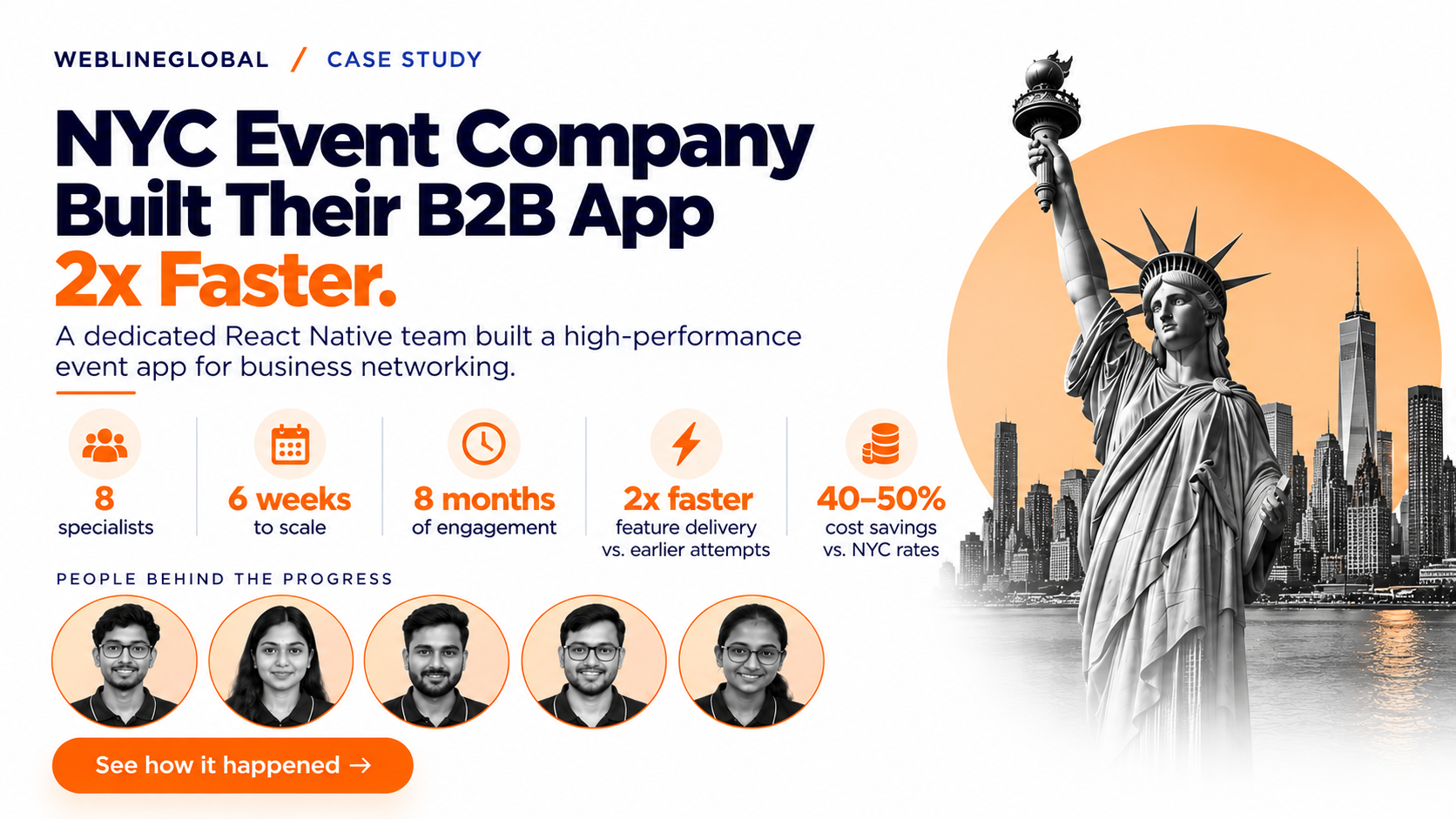 NYC Event Company Built Their B2B App 2x Faster by Hiring a Remote React Native Team