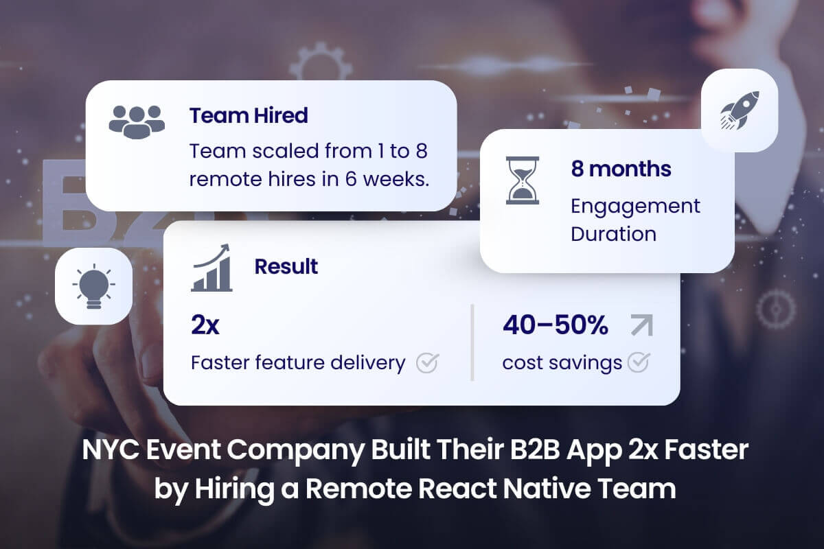 NYC Event Company Built Their B2B App 2x Faster by Hiring a Remote React Native Team