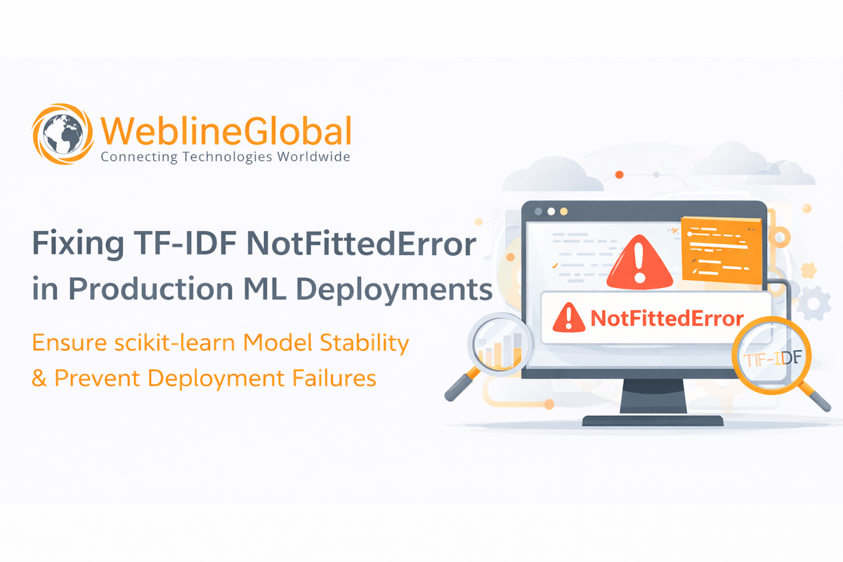 TF-IDF NotFittedError fix