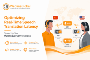 Real-time speech translation latency