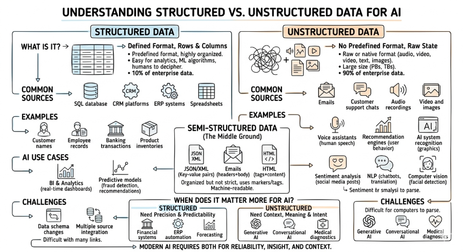 Understanding - Structured vs Unstructured Data for AI Understanding - Structured vs Unstructured Data for AI