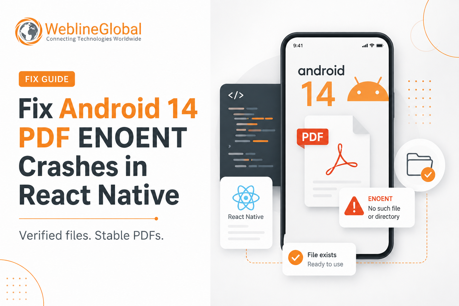 Android 14 PDF ENOENT React Native