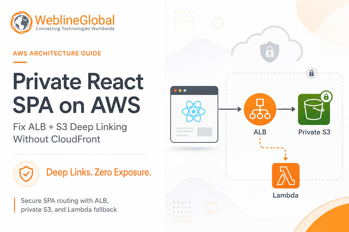 Private React SPA on AWS