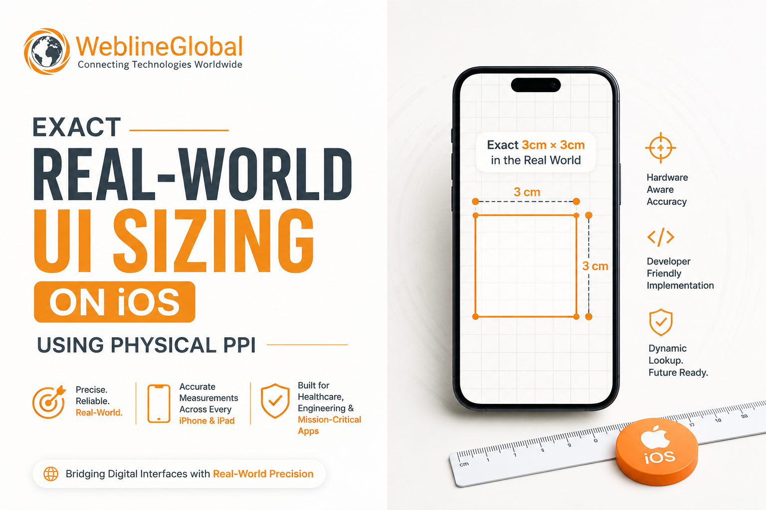 Real-world UI sizing on iOS