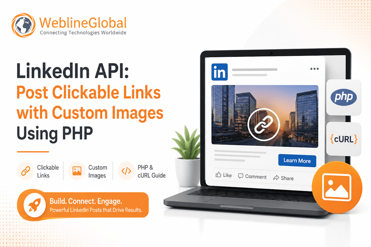 LinkedIn API custom image clickable link