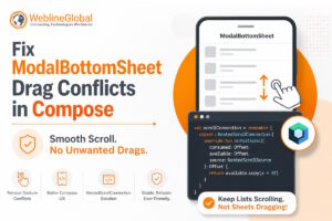 ModalBottomSheet drag conflicts