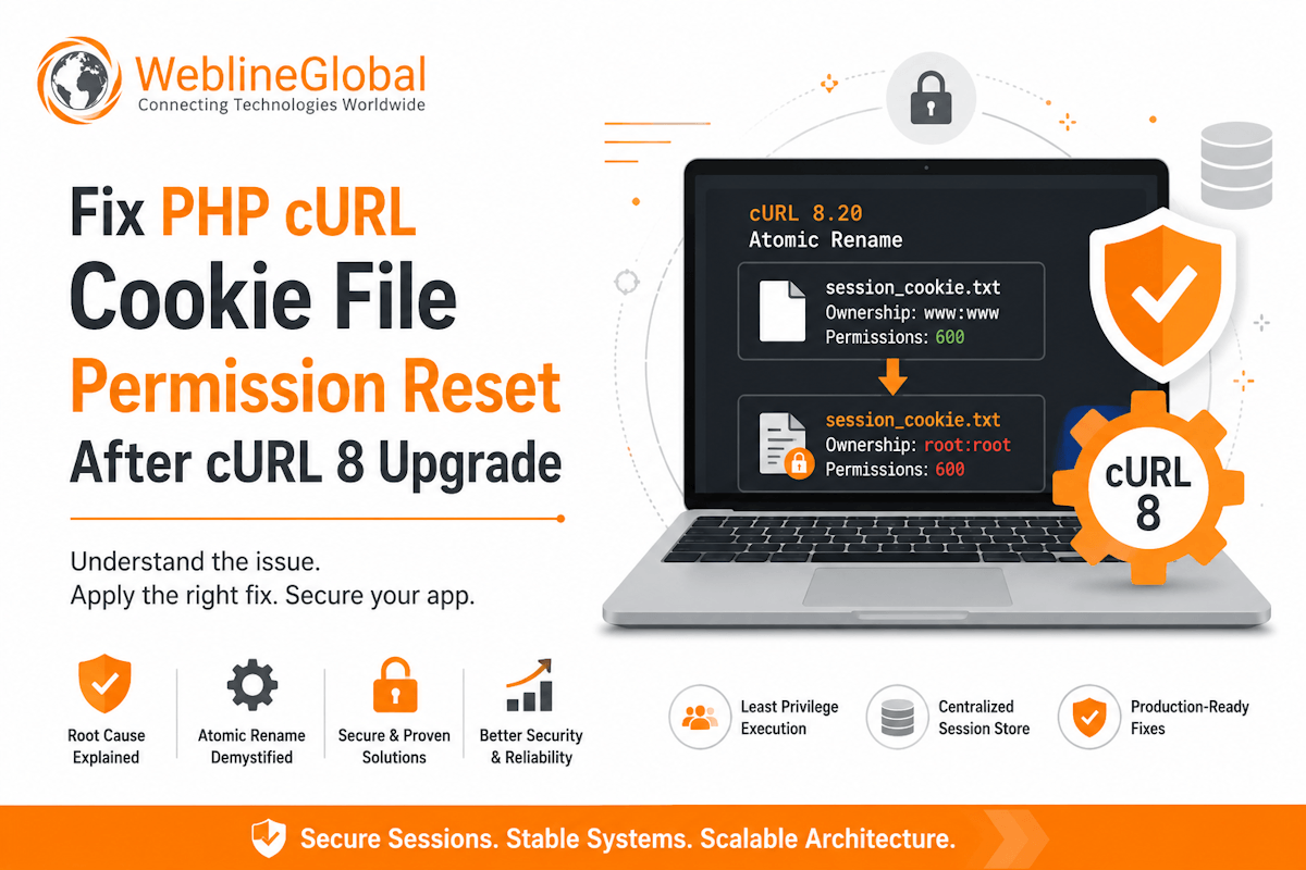 PHP cURL cookie file permission reset
