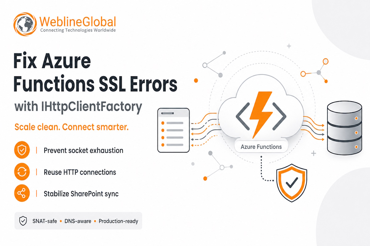 Azure Functions IHttpClientFactory: Fix SSL Errors and Socket Exhaustion