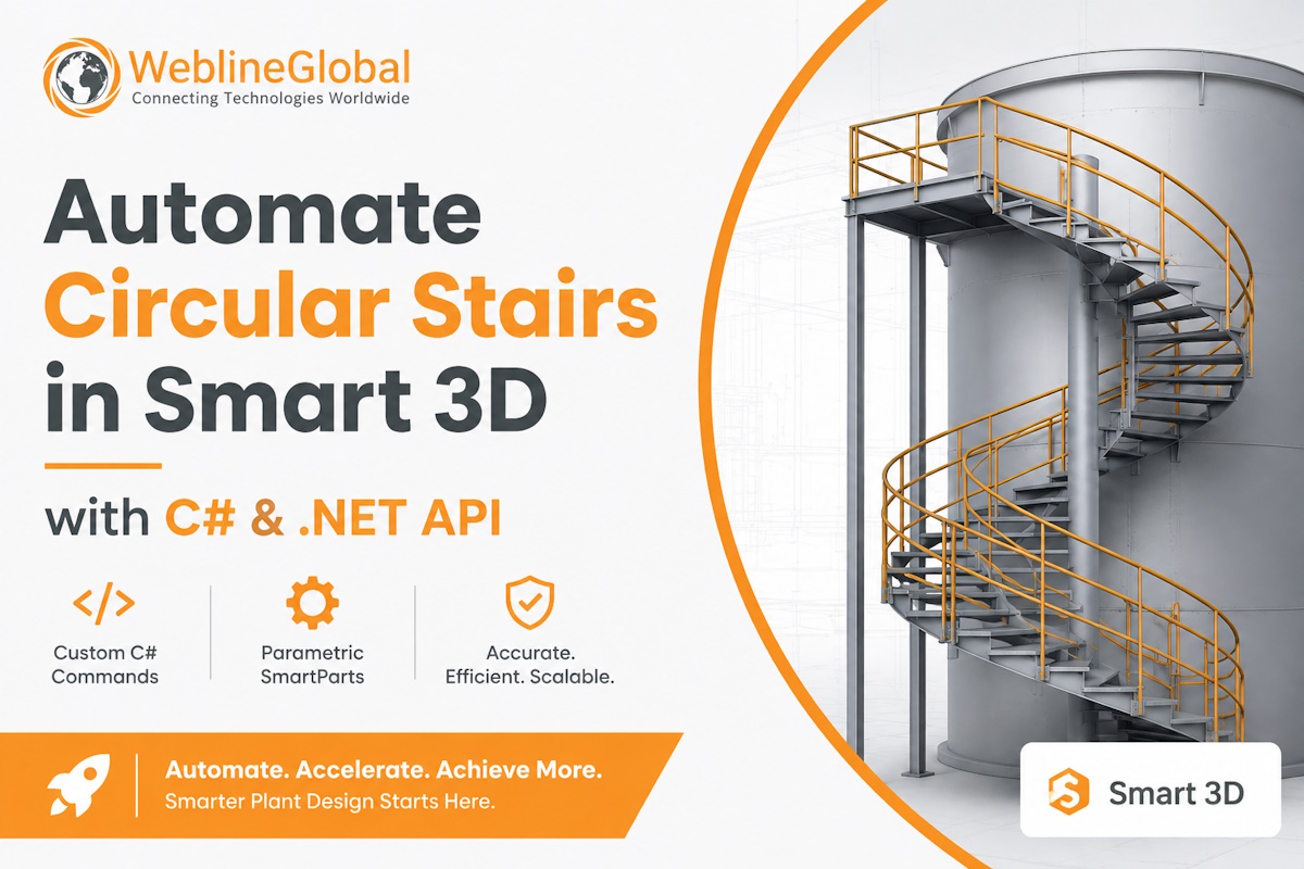 Circular Stair in Smart 3D using C# .NET API