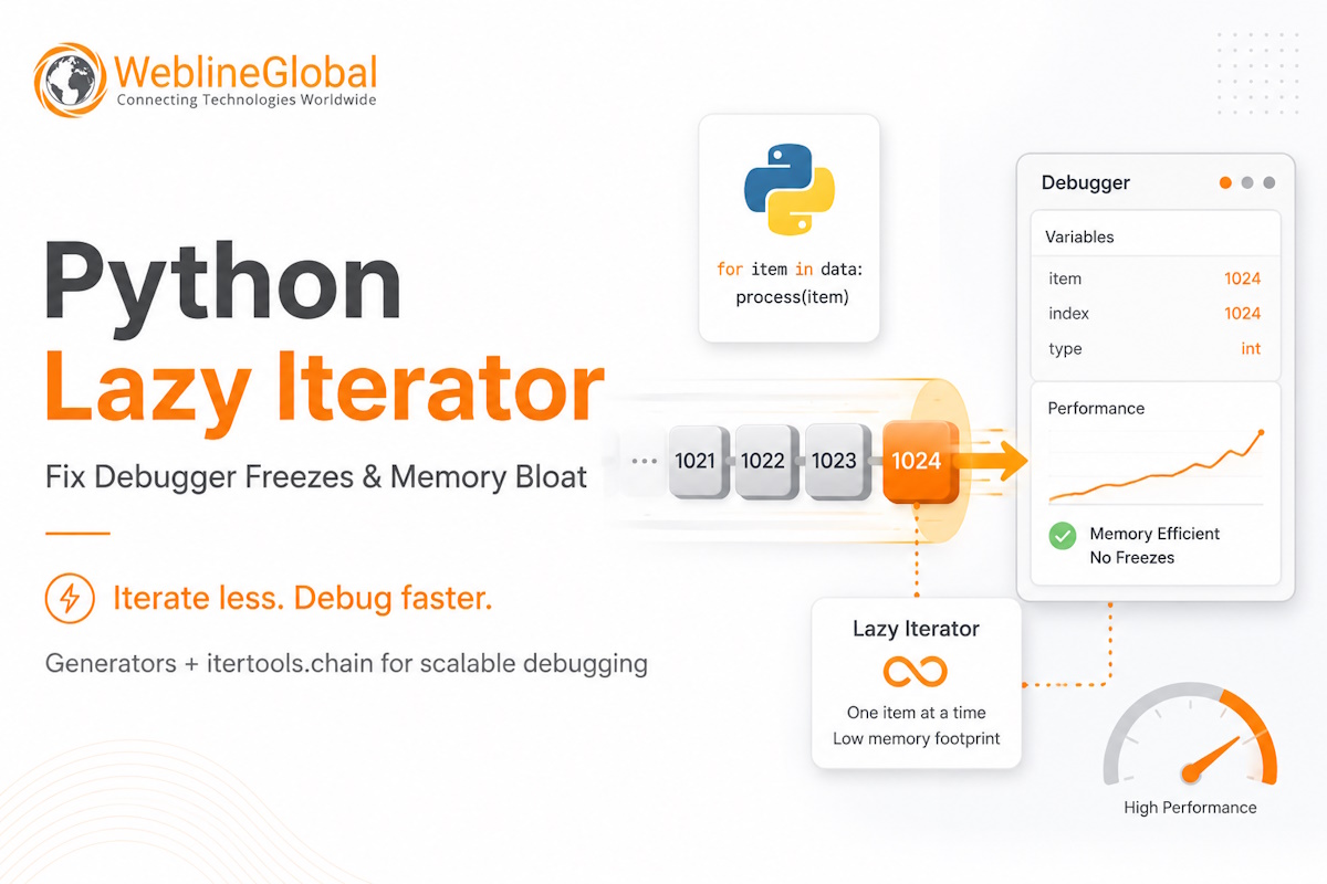Python Lazy Iterator Debugging