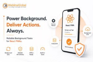 React PWA background tasks