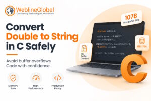 Convert double to string in C