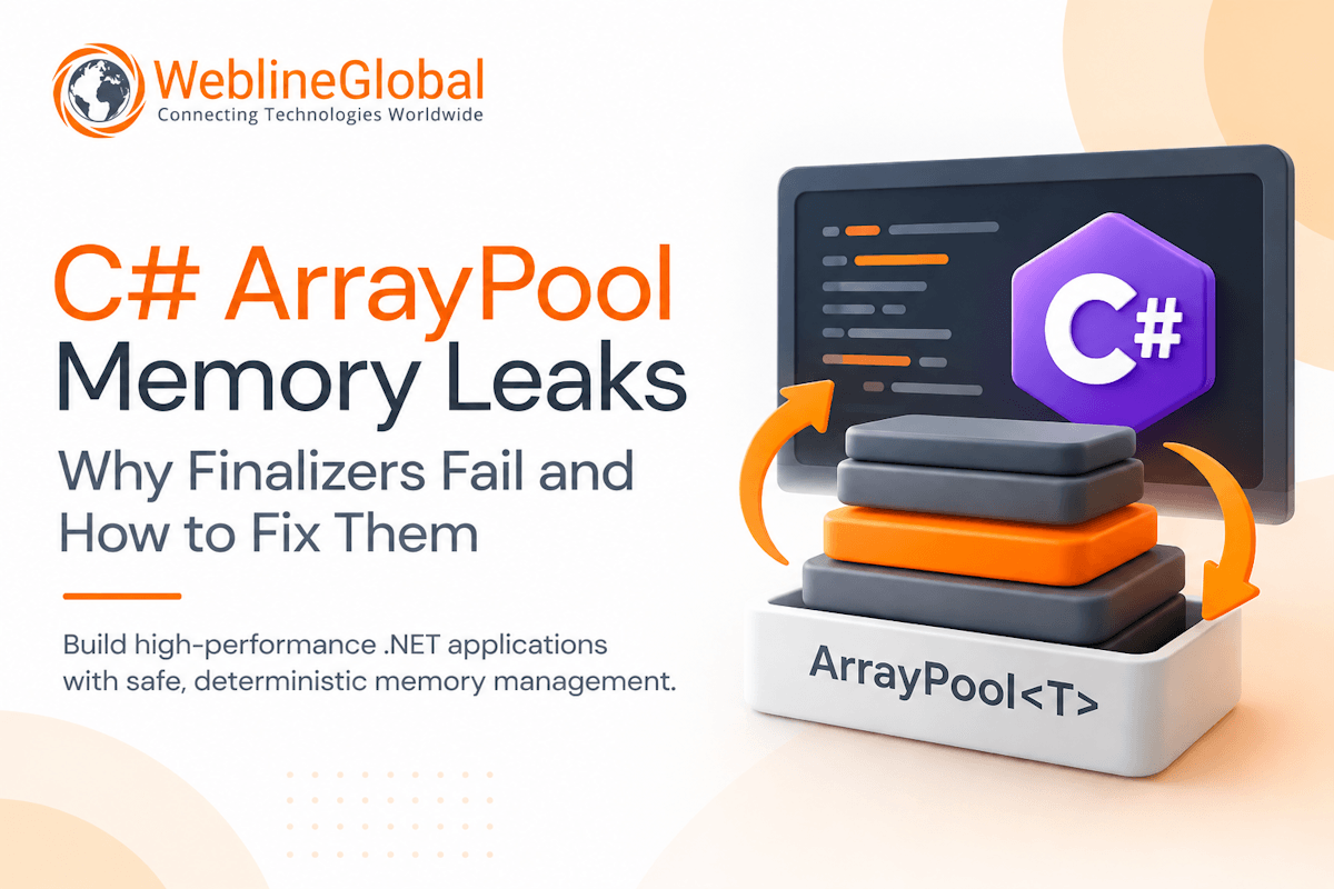 C# ArrayPool memory leak