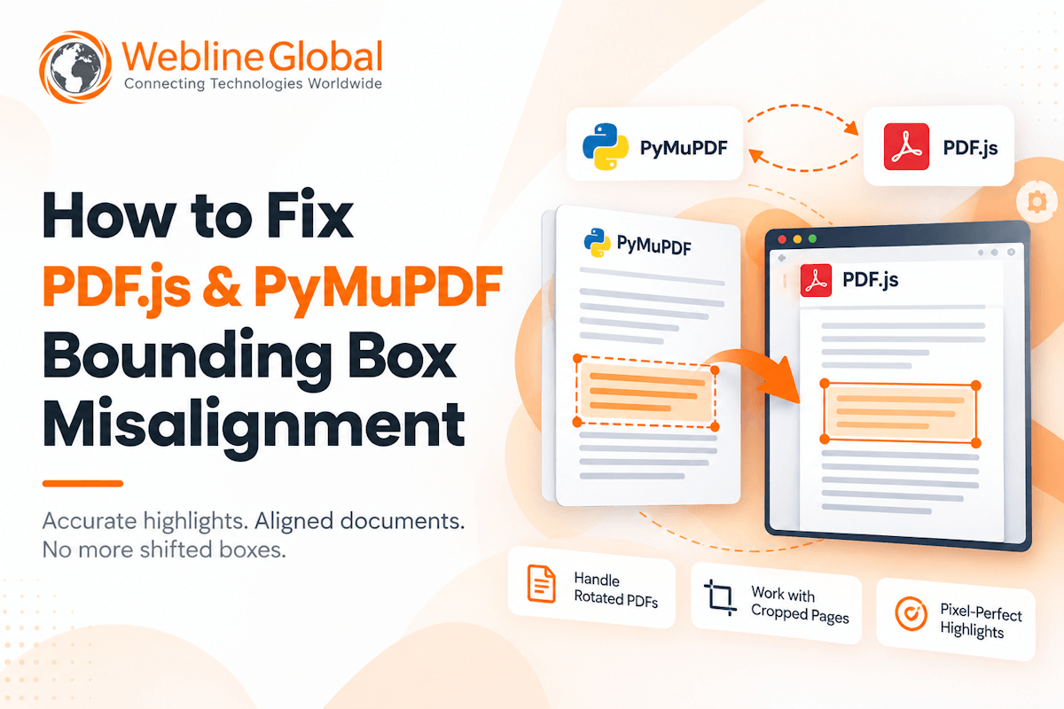 PDF.js PyMuPDF bounding box misalignment