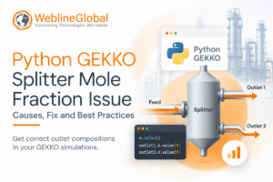 Python GEKKO splitter mole fraction